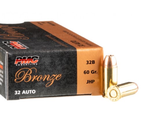 1000 Rounds of .32 ACP Ammo PMC – 60gr JHP