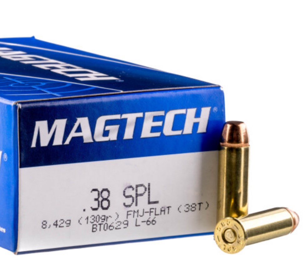 1000 Rounds of .38 Special Ammo Magtech – 130gr FMJ