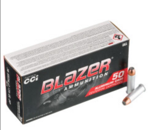 1000 Rounds of .38 Spl +P Ammo Blazer – 125gr JHP