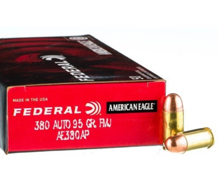 1000 Rounds of .380 ACP Ammo Federal – 95gr FMJ