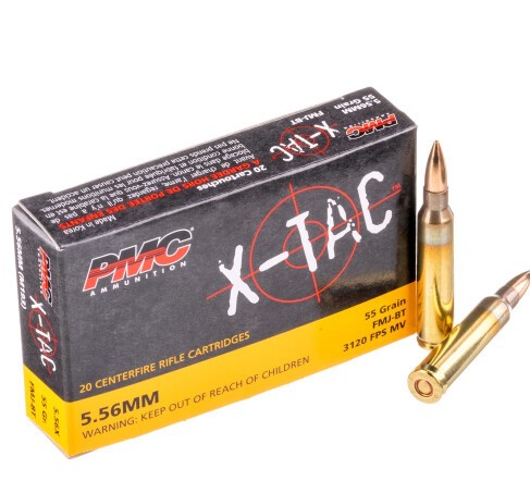 1000 Rounds of 5.56×45 Ammo by PMC – 55gr FMJ