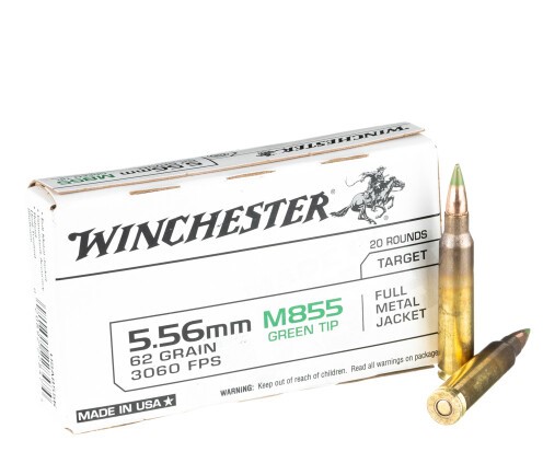 1000 Rounds of 5.56×45 Ammo by Winchester – 62gr FMJ M855