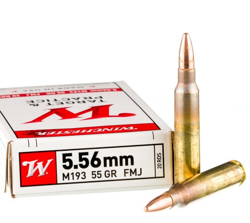 1000 Rounds of 5.56×45 Ammo by Winchester USA – 55gr FMJ M193