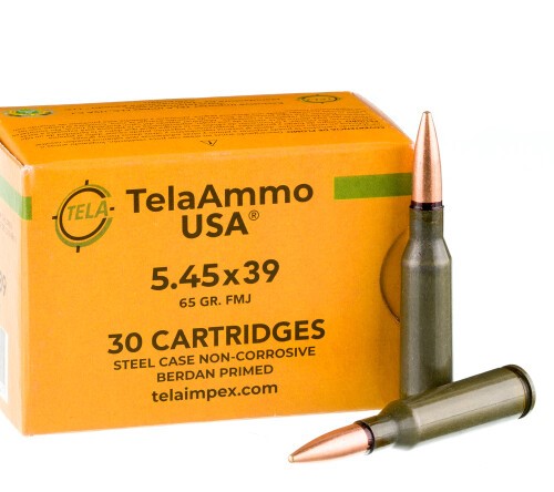 1500 Rounds of 5.45×39 Ammo by Tela Impex – 65gr FMJ