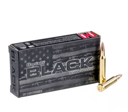 200 Rounds of .223 Ammo by Hornady BLACK – 75gr BTHP Match