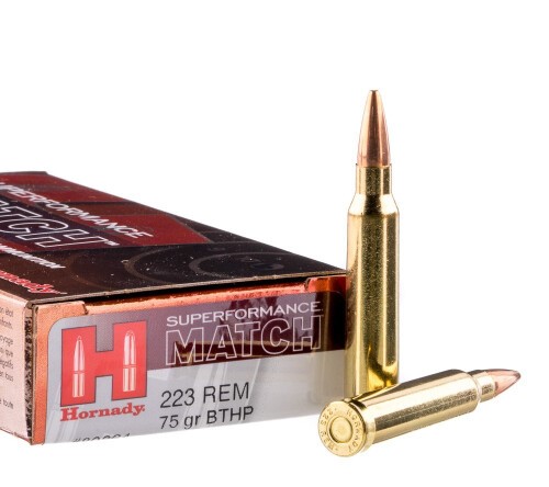 200 Rounds of .223 Ammo by Hornady Superformance – 75gr HPBT