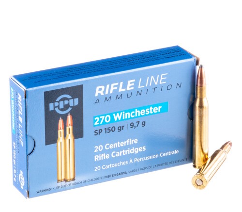 200 Rounds of .270 Win Ammo by Prvi Partizan – 150gr SP