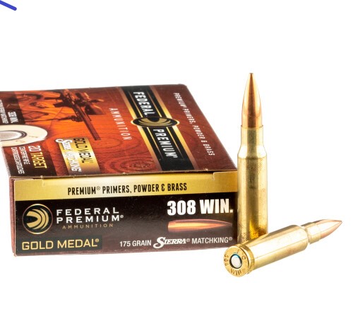 200 Rounds of .308 Win Ammo by Federal – 175gr HPBT