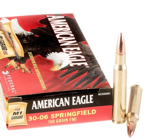 200 Rounds of 30-06 Springfield Ammo by Federal for M1 Garand – 150gr FMJ