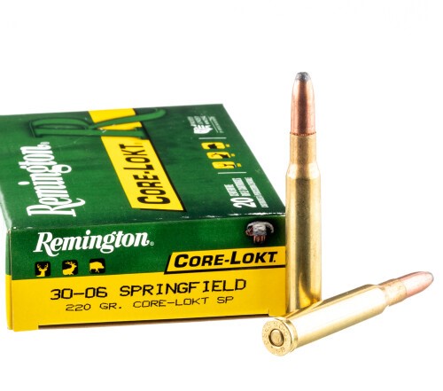 200 Rounds of 30-06 Springfield Ammo by Remington Core-Lokt – 220gr SP