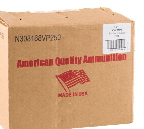 250 Rounds of .308 Win Ammo by American Quality Ammunition – 168gr HPBT