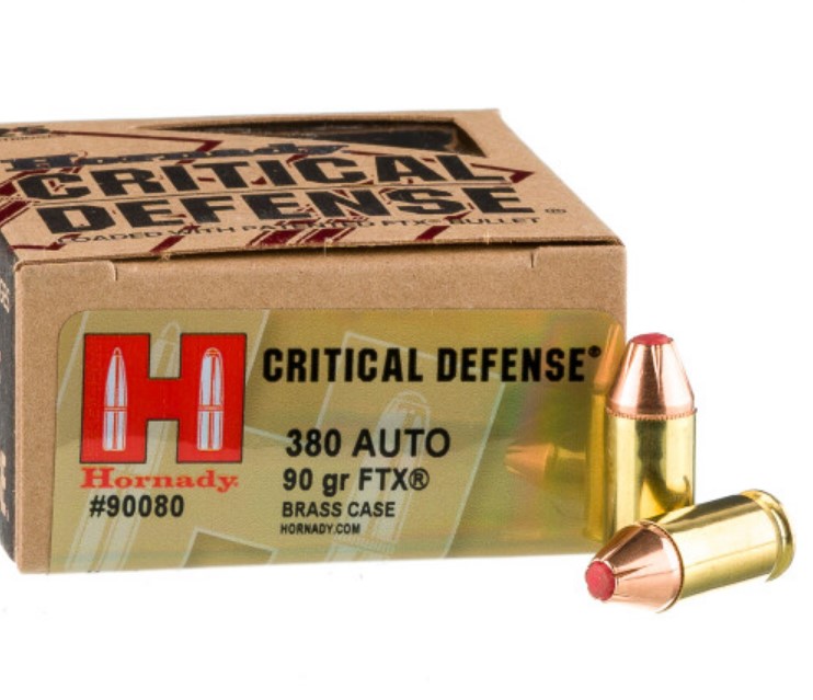 250 Rounds of .380 ACP Ammo Critical Defense – 90gr JHP