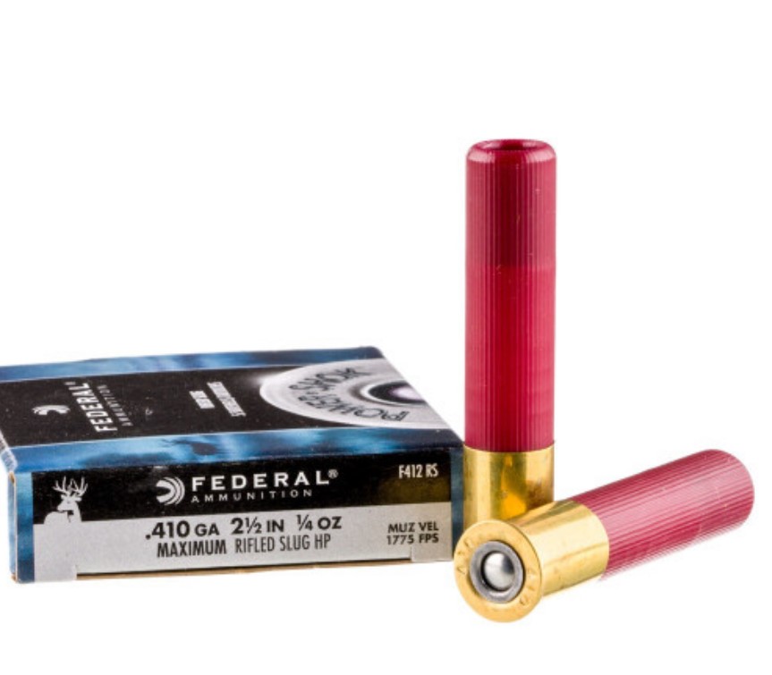 250 Rounds of .410 Ammo by Federal Power-Shok Rifled Slug