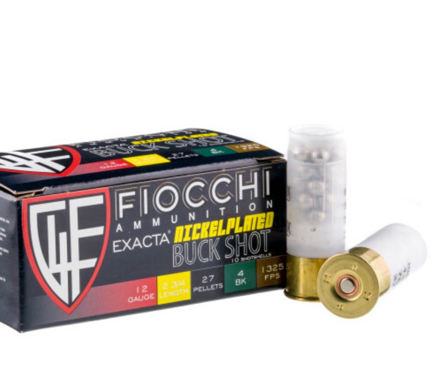 250 Rounds of 12ga Ammo by Fiocchi Pellet 4 Buck