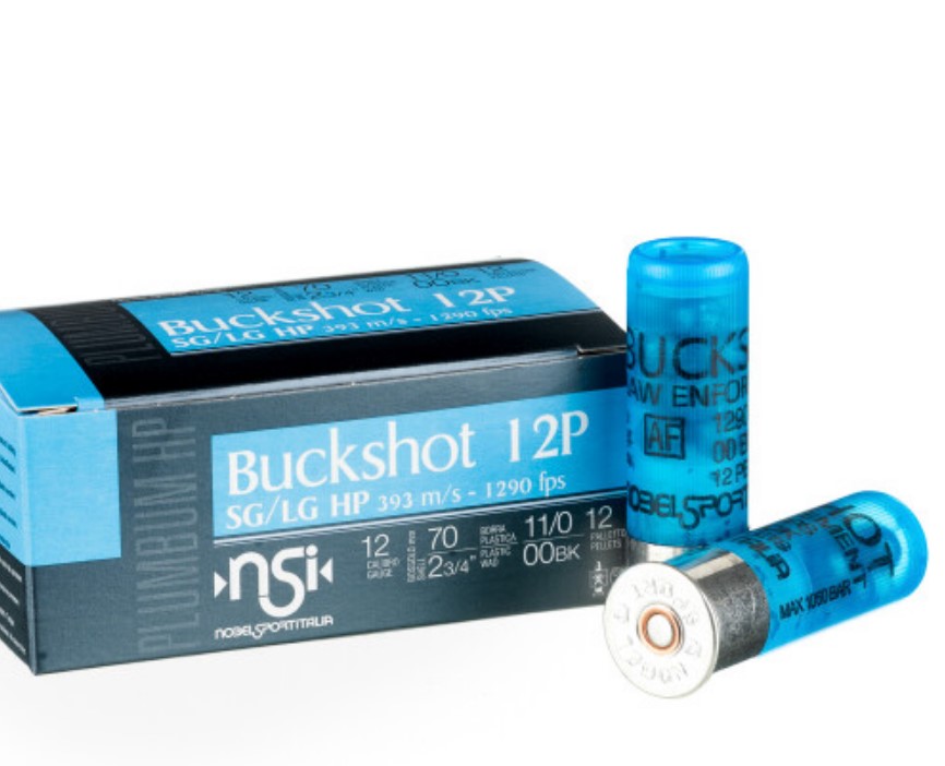 250 Rounds of 12ga Ammo by NobelSport 00 Buck