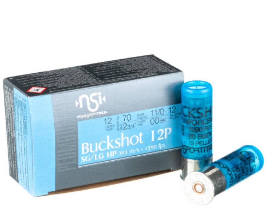 250 Rounds of 12ga Ammo by NobelSport 00 Buck