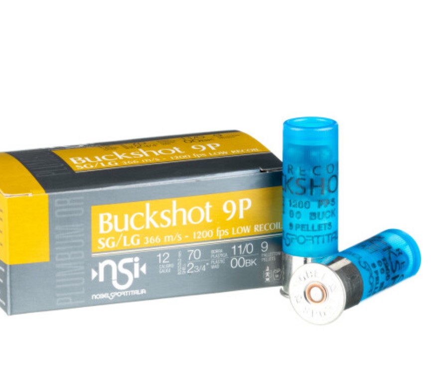 250 Rounds of 12ga Ammo by NobelSport Buck