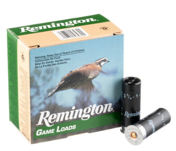 250 Rounds of 12ga Ammo by Remington 7 1/2 shot
