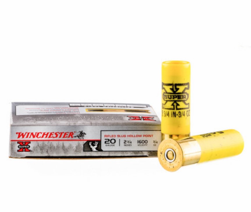 250 Rounds of 20ga Ammo by Winchester  Rifled Slug