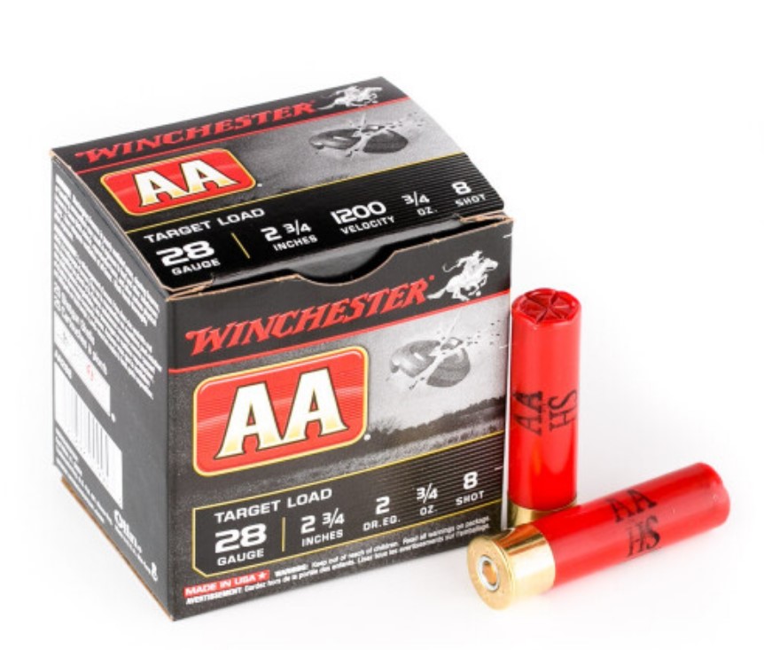 250 Rounds of 28ga Ammo by Winchester AA 8 Shot