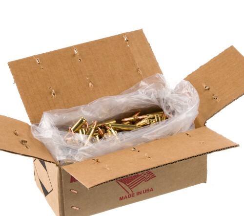 250 Rounds of 5.56×45 Ammo by American Quality Ammunition – 55gr FMJ