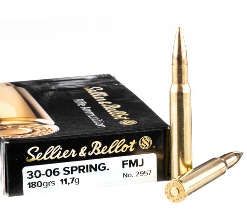 400 Rounds of 30-06 Springfield Ammo by Sellier & Bellot – 180gr FMJ