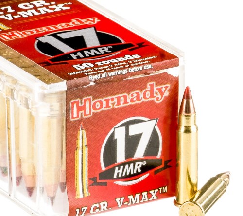 500 Rounds of .17HMR Ammo by Hornady – 17gr V-MAX