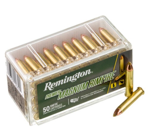 500 Rounds of .22 WMR Ammo by Remington Premier Magnum Rimfire – 33gr AccuTip-V