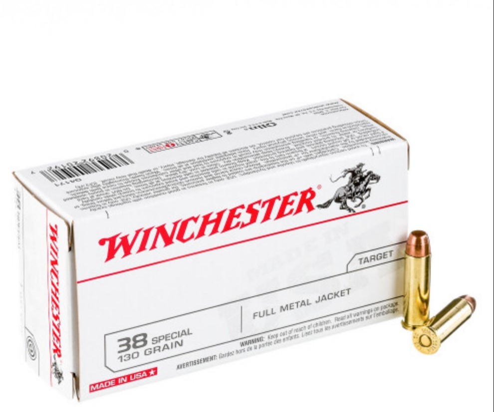 500 Rounds of .38 Special Ammo Winchester USA – 130gr FMJ
