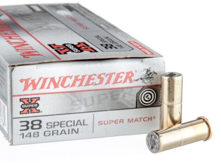 500 Rounds of .38 Spl Ammo by Winchester 148gr Wadcutter