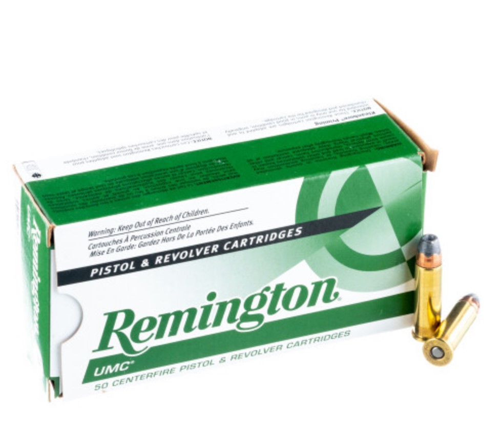 500 Rounds of .38 Spl +P Ammo  Remington – 125gr SJHP
