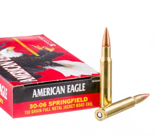 500 Rounds of 30-06 Springfield Ammo by Federal American Eagle – 150gr FMJBT