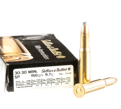 500 Rounds of 30-30 Win Ammo by Sellier & Bellot – 150gr SP
