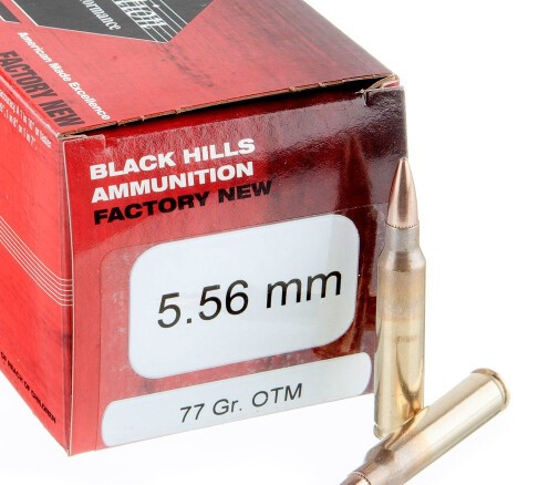 500 Rounds of 5.56×45 Ammo by Black Hills – 77gr OTM