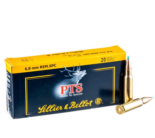 600 Rounds of 6.8 SPC Ammo by Sellier & Bellot – 110gr PTS
