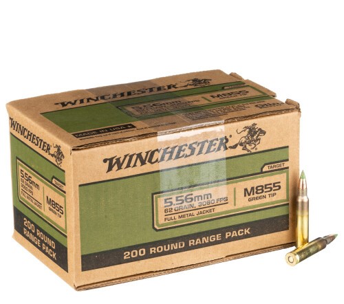 800 Rounds of 5.56×45 Ammo by Winchester – 62gr FMJ M855