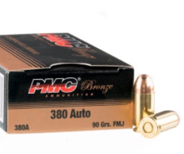900 Rounds of .380 ACP Ammo PMC – 90gr FMJ