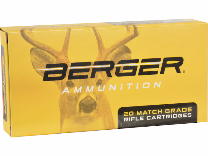 Berger Match Grade 300 Winchester Magnum Ammo 168 Grain Match Box of 20