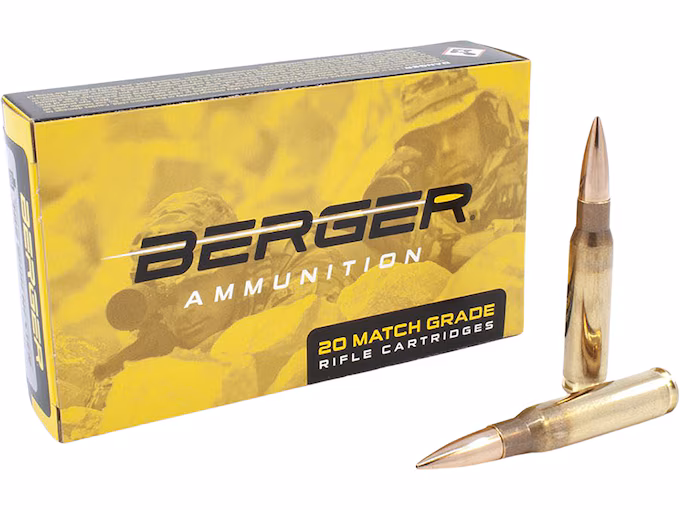 Berger Match Grade 308 Winchester Ammo 175 Grain Match Box of 20