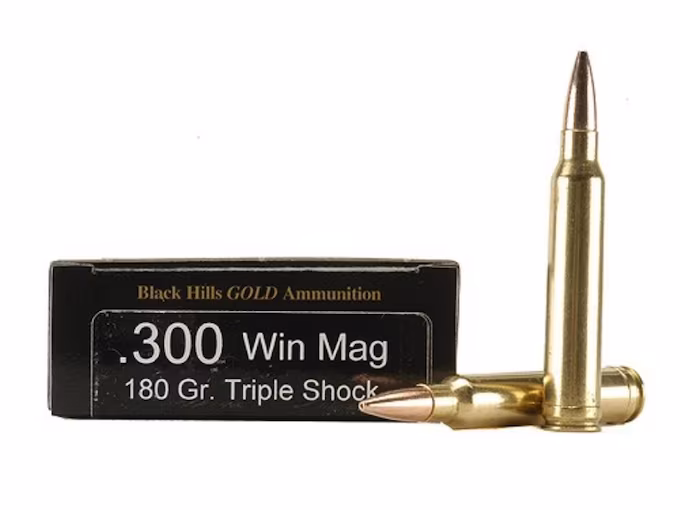 Black Hills Gold 300 Winchester Magnum Ammo 180 Grain Barnes Lead Free