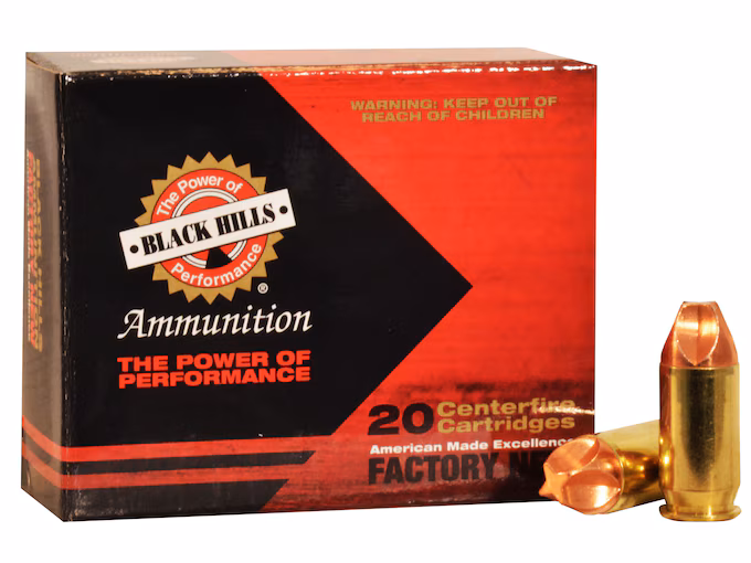 Black Hills HoneyBadger 9mm Luger Ammo 100 Grain Lehigh Xtreme Defense Fluted Lead Free