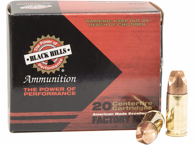 Black Hills HoneyBadger 9mm Luger Ammo 125 Grain Lehigh Xtreme Defense Fluted Lead Free