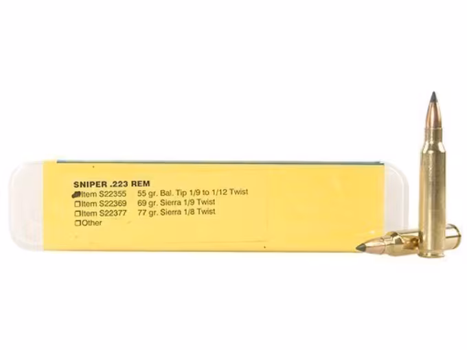 Buffalo Bore Sniper 223 Remington Ammo 55 Grain Polymer  Box of 20