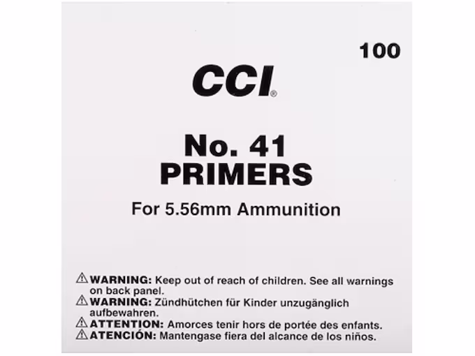 CCI Small Rifle 5.56mm NATO-Spec Military 41