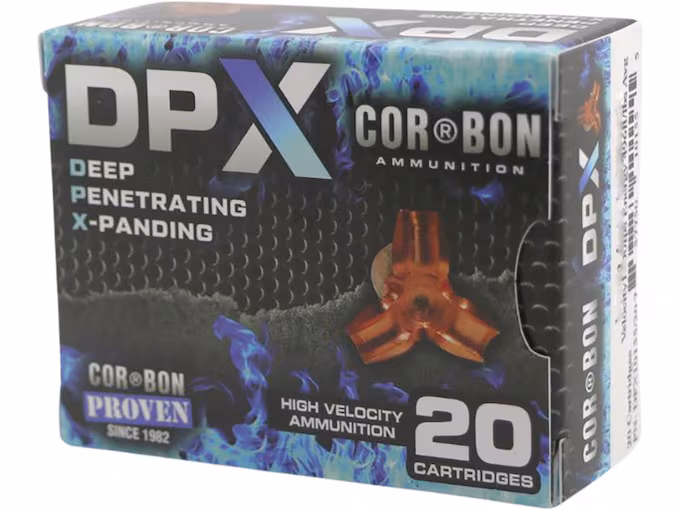 Cor-Bon DPX 45 ACP +P Ammo 225 Grain Solid Hollow Point Lead Free