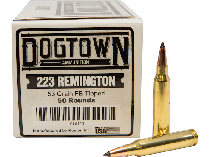 Dogtown 223 Remington Ammo 53 Grain Box of 50