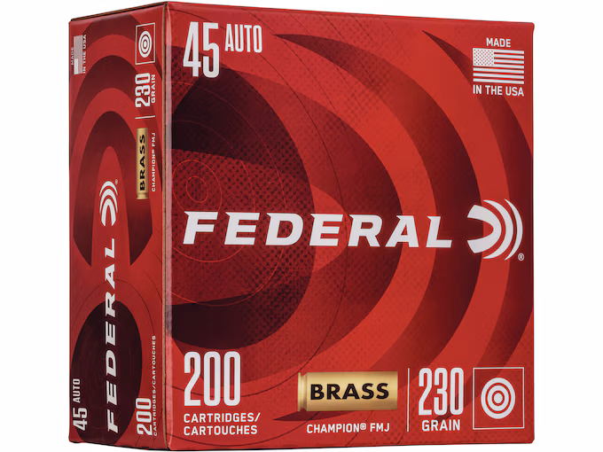 Federal Champion Ammo 45 ACP 230 Grain Full Metal Jacket