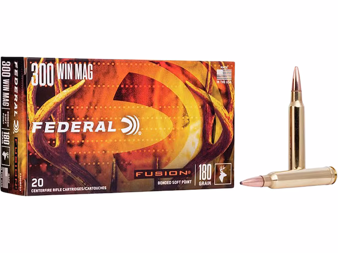 Federal Fusion 300 Winchester Magnum Ammo 180  Box of 20