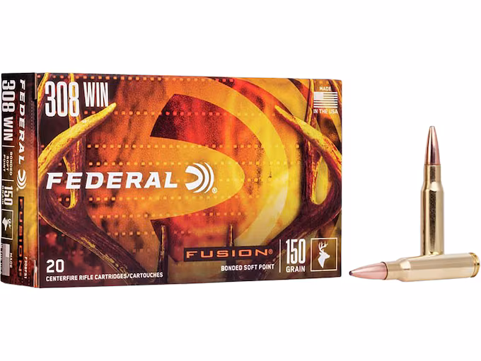 Federal Fusion 308 Winchester Ammo 150 Grain Box of 20