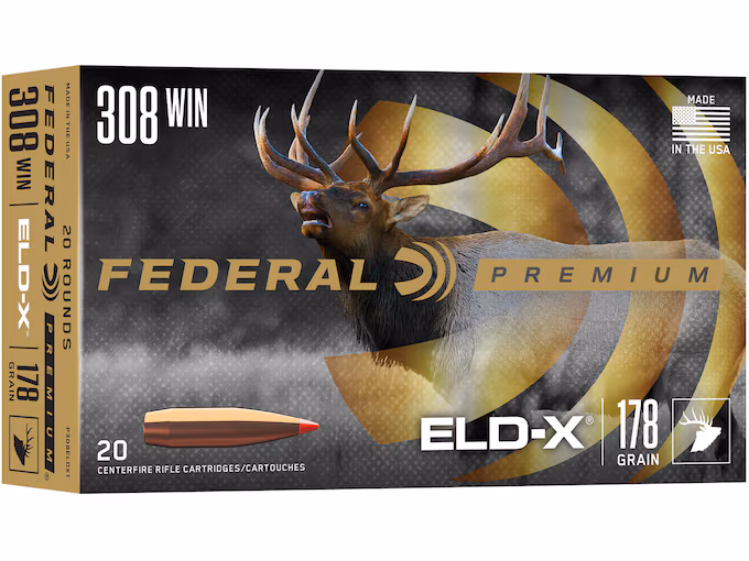 Federal Premium 308 Winchester Ammo 178 Tip Box of 20